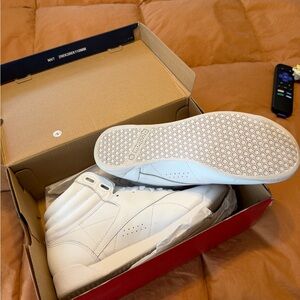 Reebok Classic White High-Top Sneakers